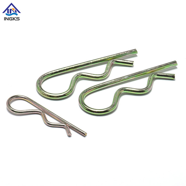 Coppiglia a molla a spirale singola in acciaio (tipo R).