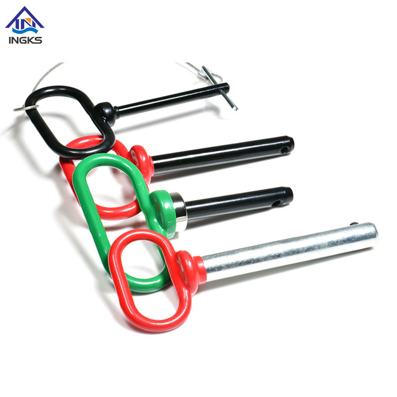 Perno con cerniera di precisione di tipo Q, maniglia a sgancio facile con estremità forata