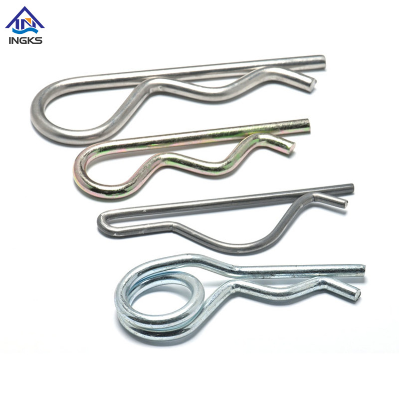 Coppiglia a molla a spirale singola in acciaio (tipo R).