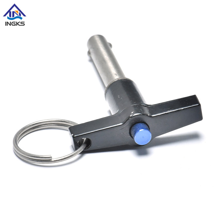 Testa con manico con pulsante ad anello Pin di blocco a sfera rapida