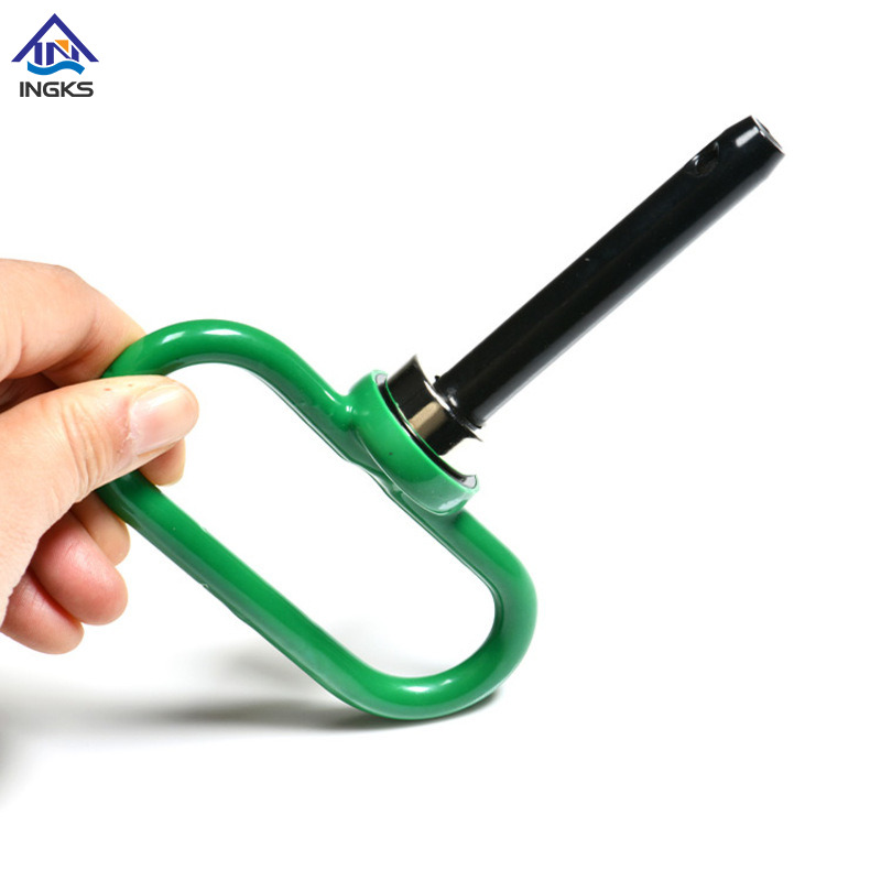 Perno con cerniera di precisione di tipo Q, maniglia a sgancio facile con estremità forata